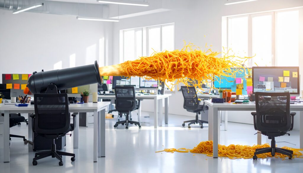 human insight spaghetti cannon