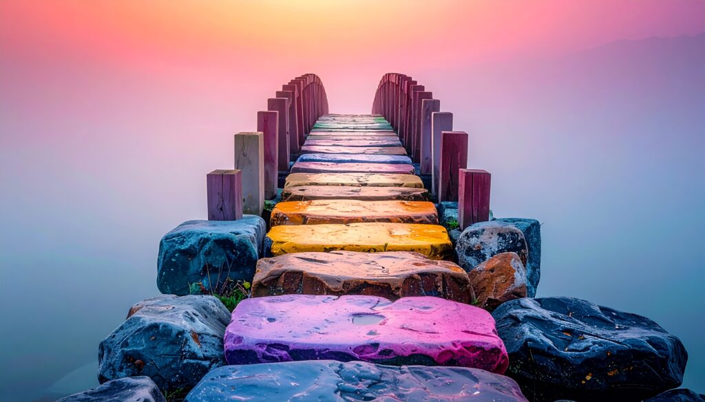 behavior change stepping stone bridge