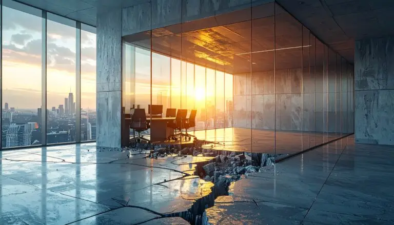 design debt cracked office floor