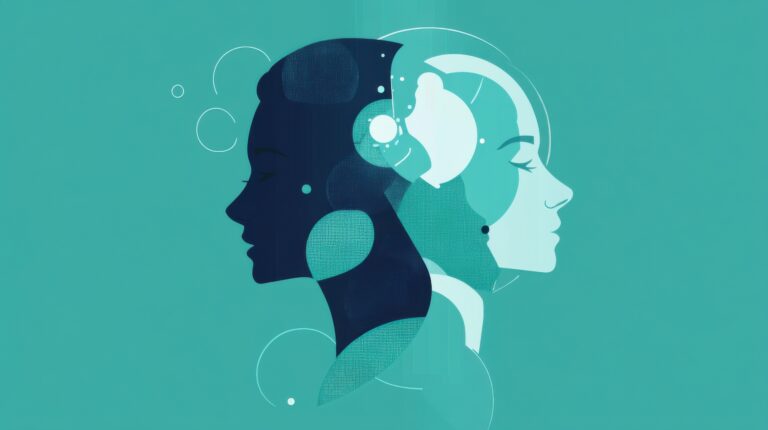 Understanding user empathy in UX design through abstract representation in teal colors