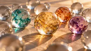 Unmet Customer Needs - Golden Network Within Glass Spheres