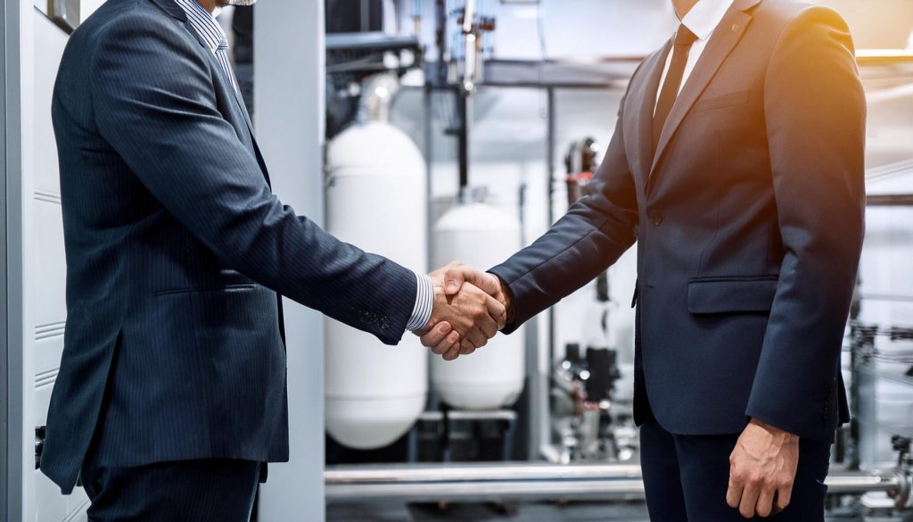 Firefly chemical company owners shaking hands 76563